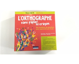 Ensemble 1 L'orthographe sans papier ni crayon